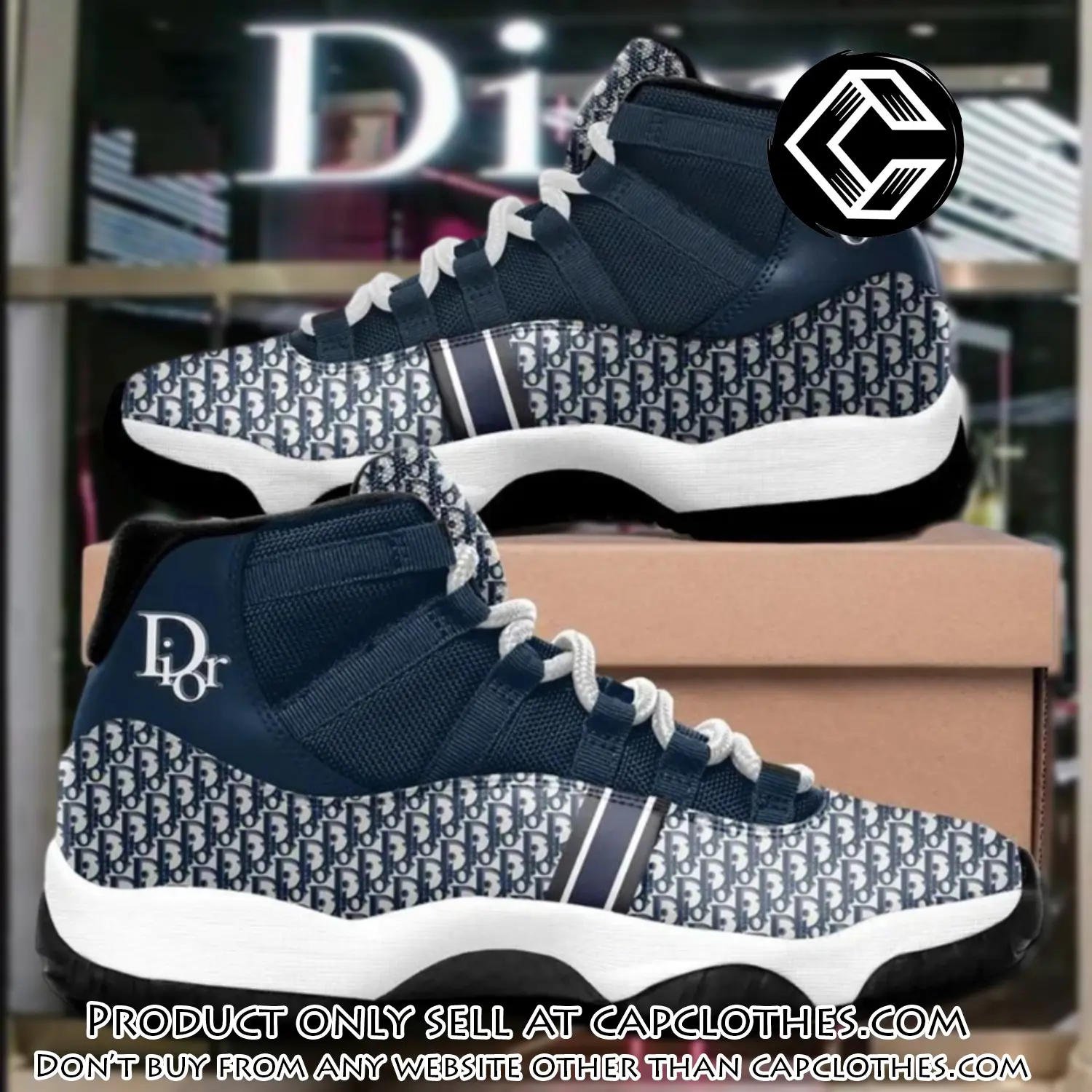 Dior luxury blue air jordan 11 shoes hot  dior sneakers gifts for men women cc4013168